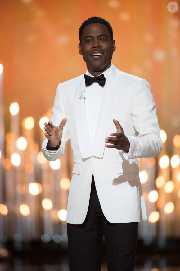 Chris Rock - Intérieur - 88ème cérémonie des Oscars à Hollywood, le 28 février 2016.