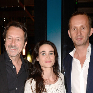 Exclusif - No Tabloids - No Web No Blog - Prix spécial - Jean-Hugues Anglade et sa compagne Charlotte Leloup, Emmanuel Blanchemanche (Directeur général du Roch Hôtel & Spa) - Inauguration "Le Roch Hôtel & Spa" imaginé par Sarah Lavoine à Paris le 15 septembre 2016. © Coadic Guirec/Bestimage