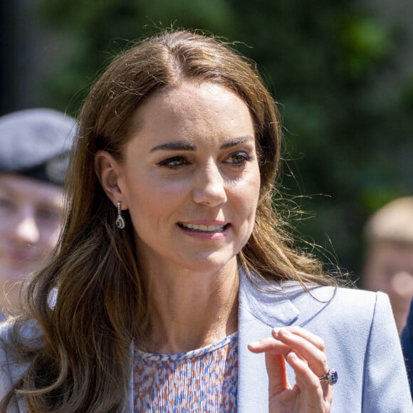 Kate Catherine Middleton, duchesse de Cambridge, en visite au musée Fitzwilliam de l'Université de Cambridge. Le 23 juin 2022 