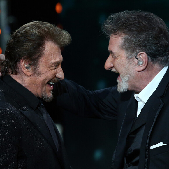 Eddy Mitchell et Johnny Hallyday.
