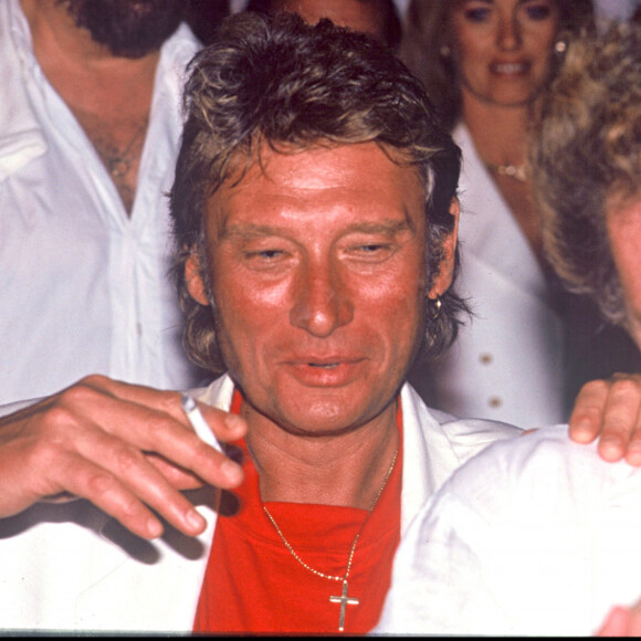 Johnny Hallyday et Eddy Mitchell.