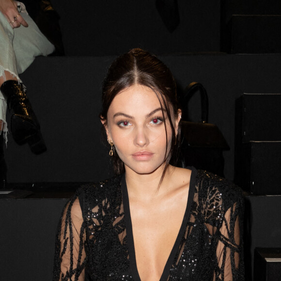 Thylane Blondeau - Frontrow lors du défilé Etam Live Show à Paris le 29 septembre 2020. © Pool Agence Bestimage 