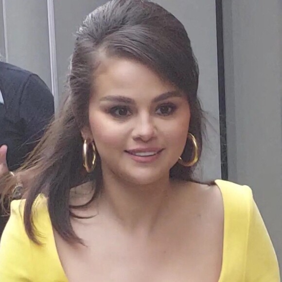 Selena Gomez est en promotion à Londres pour sa marque de cosmétiques "Rare Beauy" le 12 juillet 2022.