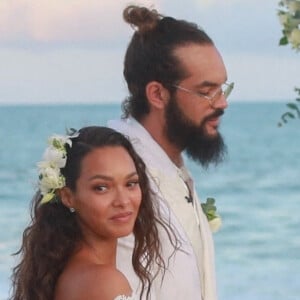 Exclusif - Joakim Noah, Lais Ribeiro - Joakim Noah et Lais Ribeiro se sont mariés devant leurs amis et leur famille sur la plage de Trancoso au Brésil.