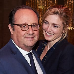 François Hollande et sa compagne Julie Gayet - After-party de la saison 3 de la série "10 pour cent" au Montana à Paris. © Damien Boisson-Berçu via Bestimage