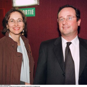 Ségolène Royal et François Hollande à la générale de la pièce "Un tramway nommé désir" à Paris en 1999.