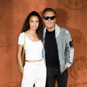 Jean Roch et sa femme Anaïs Monory dans le village lors des internationaux de tennis de Roland Garros à Paris, France, le 3 juin 2019. © Jacovides-Moreau/Bestimage 