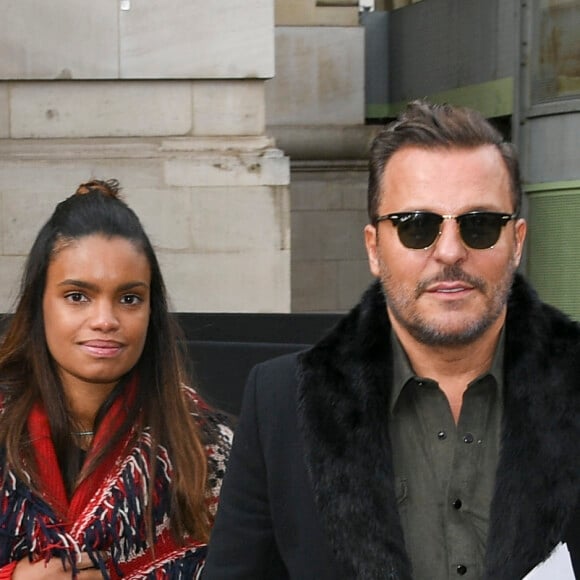 Jean Roch et sa femme Anaïs Monory - Arrivées au défilé de mode prêt-à-porter automne-hiver 2017/2018 "Moncler" au Grand Palais à Paris. Le 7 mars 2017 © Pierre Perusseau / Bestimage 