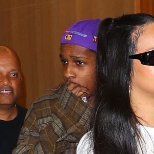 Rihanna et son compagnon Asap Rocky sortent d'un rendez-vous à New York le 12 août 2022. 