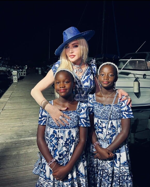 Madonna et ses filles sur Instagram. Le 17 août 2022.