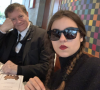 Francis Huster et sa fille Toscane. Le 10 mars 2019.