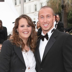 Laure Manaudou et Frédérick Bousquet - Montée des marches du film "La princesse de Montpensier" lors du 63e Festival de Cannes