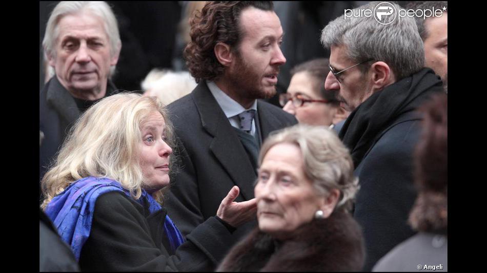 Lambert Wilson Et Sophie Barjac Aux Obseques De George Wilson A L