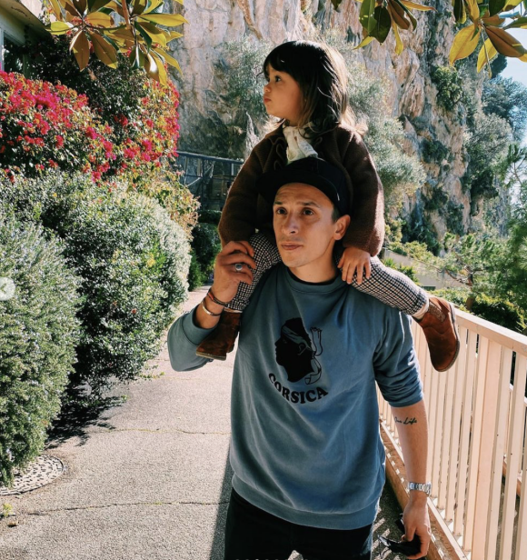 Grégoire Lyonnet et sa fille Maggy sur Instagram. Le 20 février 2022.
