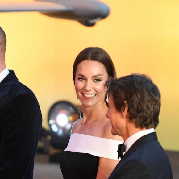 Le prince William, duc de Cambridge, Kate Catherine Middleton, duchesse de Cambridge, Tom Cruise - Première du film "Top Gun : Maverick" à Londres. Le 19 mai 2022