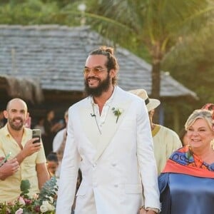 Joakim Noah et sa mère Cécilia Rodhe le 13 juillet 2022.