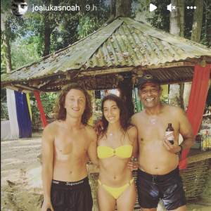 Souvenirs de Jamaïque pour Joalukas Noah, sa petite amie, et son père Yannick Noah