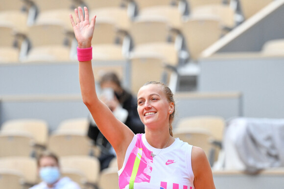 Petra Kvitova - Petra Kvitova se qualfiie pour les demi-finales du tournoi de Roland Garros en battant Laura Siegemund (6-3, 6-3), le 7 octobre 2020.