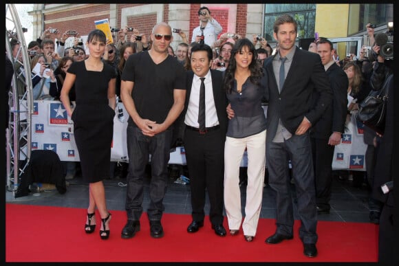 Jordana Brewster, Vin Diesel, Justin Lin, Michelle Rodriguez, Paul Walker - Première du film Fast and Furious à Lommes en 2009