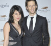 Romain Grosjean et sa femme Marion Jolles enceinte - Diner de Gala du 92eme Grand Prix d' Amerique au Grand Palais a Paris