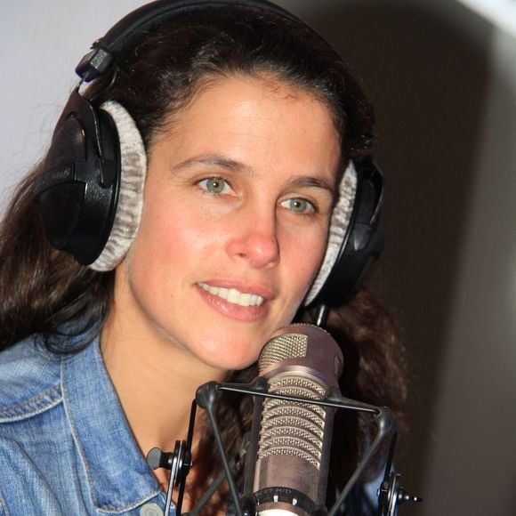 Exclusif - Clémence Castel (Koh-Lanta 2005 et 2018) lors de l'émission "Le Show de Luxe" sur la Radio Voltage à Paris , France, le 8 avril 2019. © Philippe Baldini/Bestimage