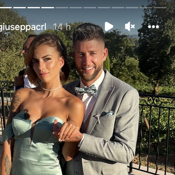 Paga et Giuseppa lors du mariage de Nikola Lozina et Laura Lempika à Aix-en-Provence le 26 août 2022 - Instagram