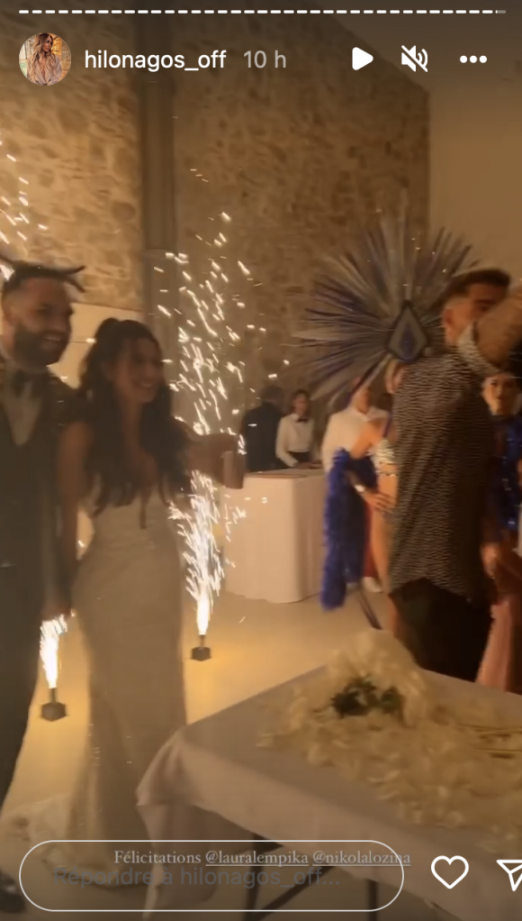 Mariage de Nikola Lozina et Laura Lempika à Aix-en-Provence le 26 août 2022 - Instagram