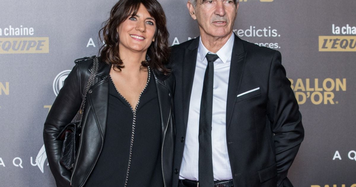 Raymond Domenech et sa compagne Estelle Denis Tapis rouge de la