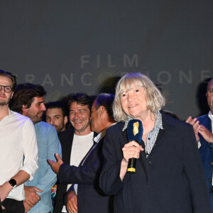 Dominique Besnehard et Marie-France Brière - Clôture du 15e Festival du film francophone d'Angoulême, le 28 août 2022. © Coadic Guirec/Bestimage