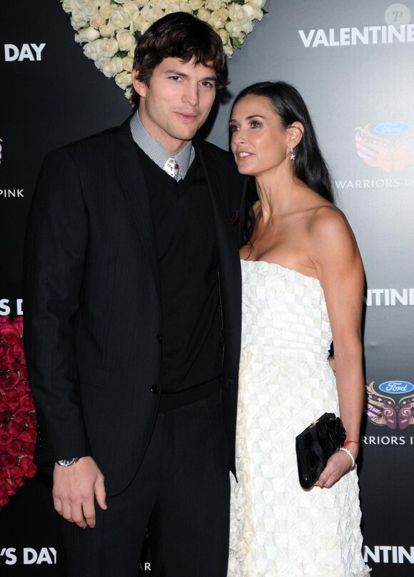 Demi Moore et Ashton Kutcher à la première de Valentine's Day le 8/02/10 à Los Angeles