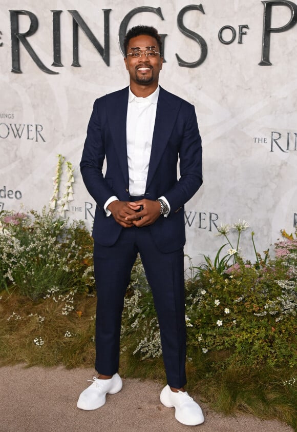 Patrice Evra - Photocall de "Le Seigneur des anneaux : Les Anneaux de pouvoir " (The Lord of the Rings: The Rings of Power) à l'Odeon, Londres le 30 août 2022.