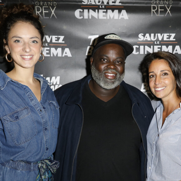 Exclusif - Camille Lavabre, Issa Doumbia, Lea Lando - Inauguration de l'Escape Game "Sauvez le Cinema" au Grand Rex à Paris. Le 22 septembre 2021. © Marc Ausset-Lacroix / Bestimage