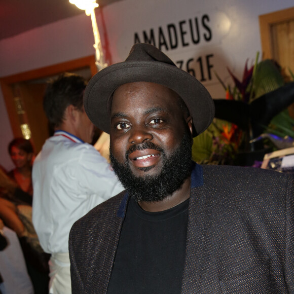 Issa Doumbia - Soirée d'inauguration du restaurant "Splash" au port Van Gogh, en bord de Seine à Asnières, le 12 septembre 2019. © Rachid Bellak/Bestimage