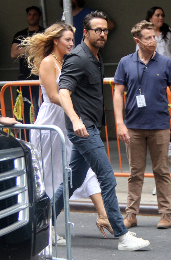 Blake Lively, Ryan Reynolds - Les célébrités arrivent au Tribeca Film Festival à New York, le 11 juin 2022. 