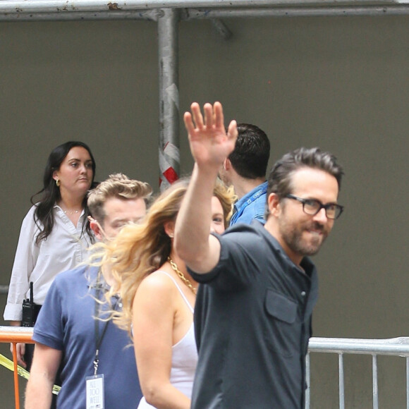 Ryan Reynolds, Blake Lively - Les célébrités quittent le "Tribeca Film Festival" à New York, le 11 juin 2022. 