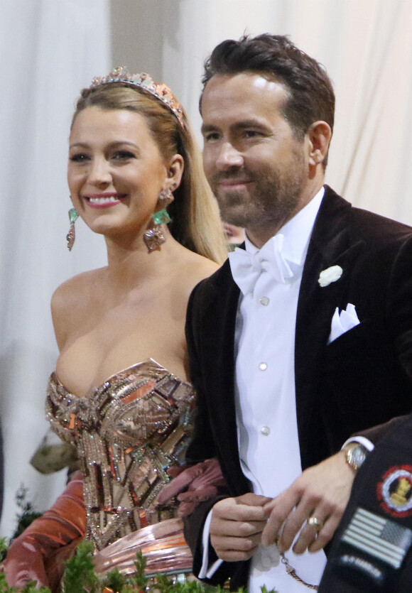 Ryan Reynolds et Blake Lively - Les célébrités arrivent à la soirée du "MET Gala 2022 : In America: An Anthology of Fashion" à New York, le 2 mai 2022. 