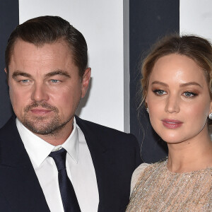 Leonardo DiCaprio, Jennifer Lawrence à la première de "Don't Look Up" (Netflix) à New York, le 5 décembre 2021. 