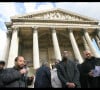 Louis Georges Tin, Patrick Lozes et François Durpaire - Le conseil représentatif des associations noires de France rend hommagge à Aimé Césaire, place du Panthéon.