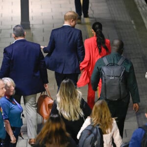 Le prince Harry, duc de Sussex et Meghan Markle, duchesse de Sussex, arrivent au "One Young World Summit 2022" à Manchester, le 5 septembre 2022.