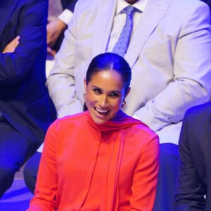 Le prince Harry, duc de Sussex et Meghan Markle, duchesse de Sussex, lors du "One Young World Summit 2022" à Manchester, le 5 septembre 2022.