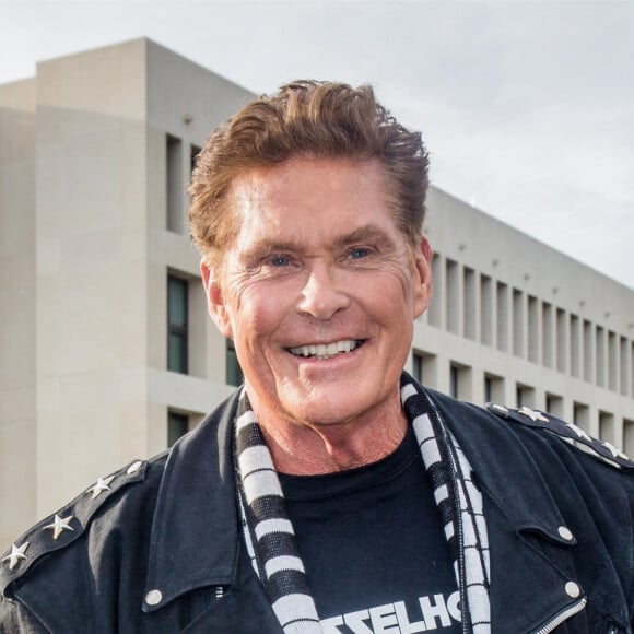 David Hasselhoff lors des 30 ans de la réunification allemande à Berlin, le 19 octobre 2019.