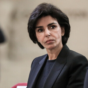 Rachida Dati - Le Président de la république durant la Commémoration du quarantième anniversaire de l'abolition de la peine de mort, au Panthéon à Paris, France, le 9 octobre 2021. © Stéphane Lemouton / Bestimage 