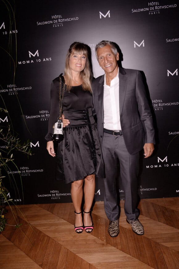 Exclusif - Nagui avec sa femme Mélanie Page - Moma Group fête son 10e anniversaire à l'hôtel Salomon de Rothschild à Paris, le 5 septembre 2022. © Rachid Bellak/Bestimage