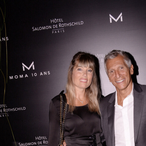 Exclusif - Nagui avec sa femme Mélanie Page - Moma Group fête son 10e anniversaire à l'hôtel Salomon de Rothschild à Paris, le 5 septembre 2022. © Rachid Bellak/Bestimage