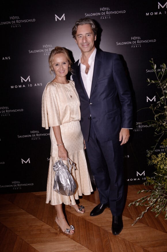 Exclusif - Laurent Solly et sa femme Caroline Roux - Moma Group fête son 10e anniversaire à l'hôtel Salomon de Rothschild à Paris, le 5 septembre 2022. © Rachid Bellak/Bestimage