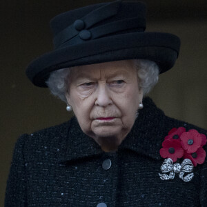 La reine Elisabeth II d'Angleterre - La famille royale d'Angleterre lors du National Service of Remembrance à Londres le 10 novembre 2019.