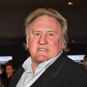 Gérard Depardieu lors de la soirée de clôture de la 3eme édition du Festival Cinéroman à Nice, le 24 octobre 2021.