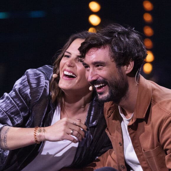 Jérémy Frérot, Laure Manaudou - Enregistrement de l'émission "La Chanson secrète 11" à Paris, diffusée le 24 juin sur TF1. © Cyril Moreau / Bestimage