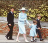 La princesse Anne d'Angleterre et son mari Mark Phillips, leurs enfants Peter et Zara Phillips