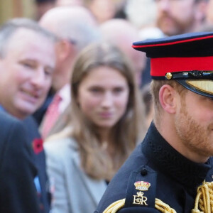 Le prince Harry assiste à la commémoration des champs du souvenir à l'abbaye de Westminster le 8 novembre 2018. 